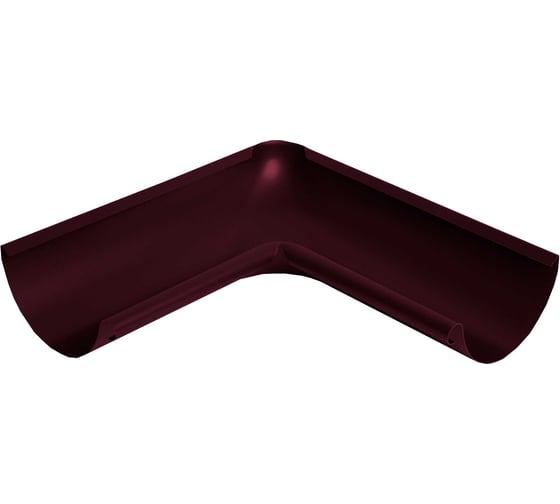Изображение товара Угол желоба NIKA внутренний, круглый, двусторонний, RAL 3005 (вишневый) В0000019184
