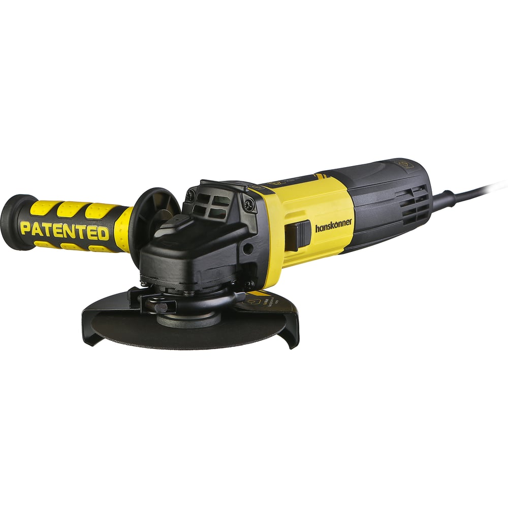 Изображение товара Углошлифовальная машина Hanskonner HAG9012TES профессиональный инструмент мощностью 1100Вт 125мм