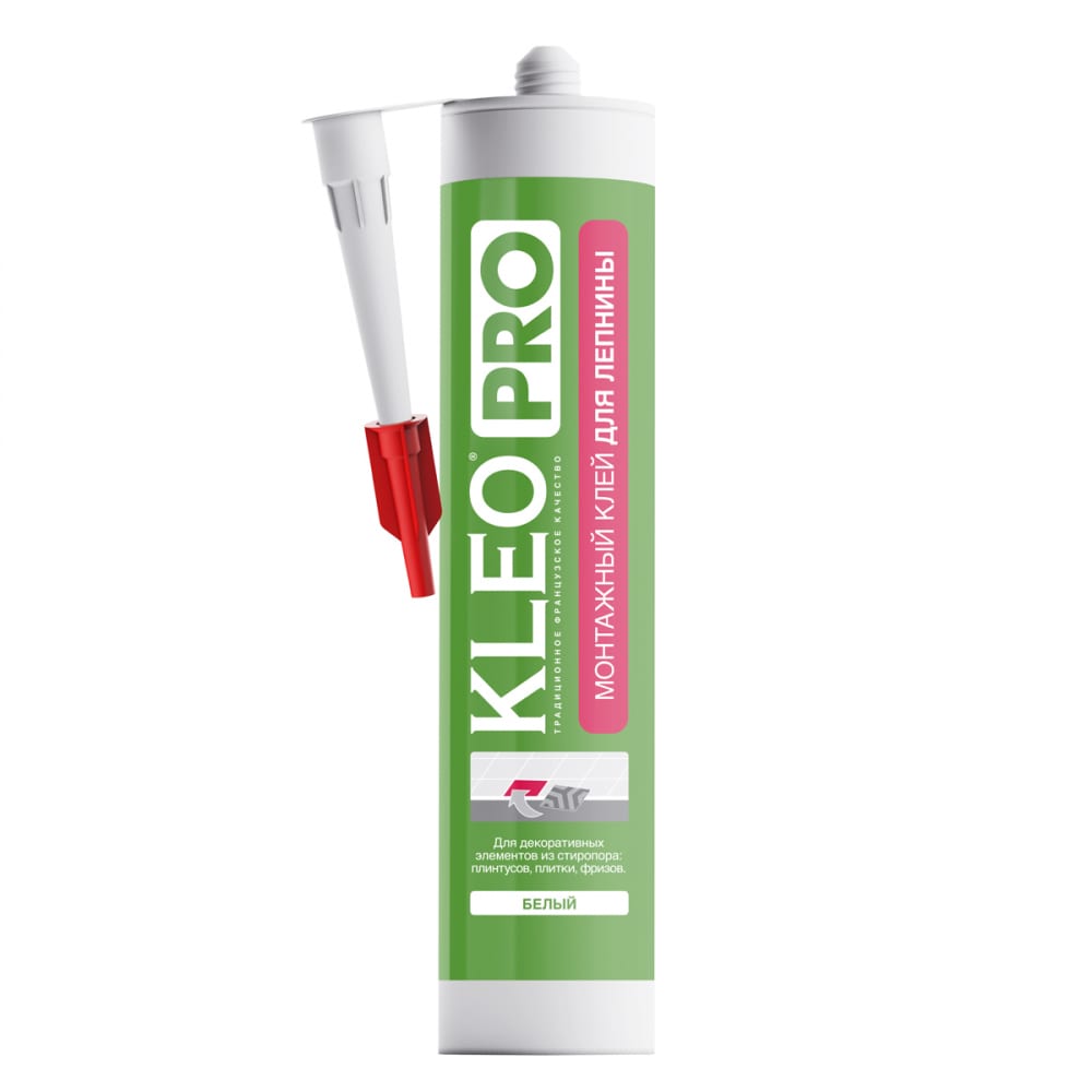Монтажный клей жидкие гвозди для лепнины kleo 420 гр pro 130 монтаж д/лепнины