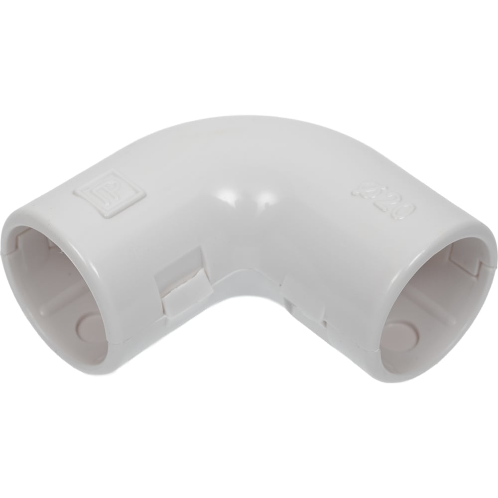 Изображение товара Угловой разборный соединитель Промрукав белый д20 набор 50 шт PR.07520б