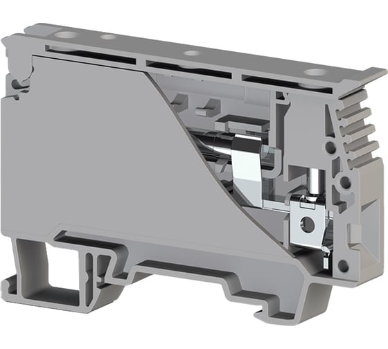 Изображение товара Клеммник с размыкателем на DIN-рейку Klemsan 6 мм.кв., серый; ASK 4B 20 шт. 0.0.0.3.360129