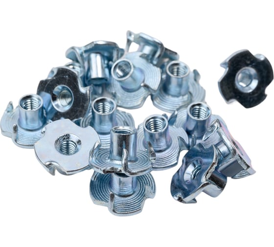 Изображение товара Мебельная врезная гайка Метизный двор M4 DIN 1624, 200 шт. 4690441028068