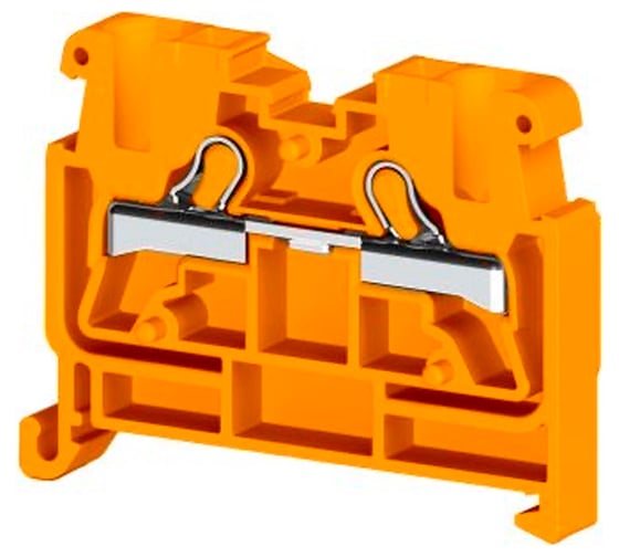 Изображение товара Быстрозажимной пружинный миниклеммник Klemsan Push in, 2,5 мм.кв., на din-рейку 35 мм, оранжевый; PYKMR 2,5 50 шт. 0.0.0.3.307497