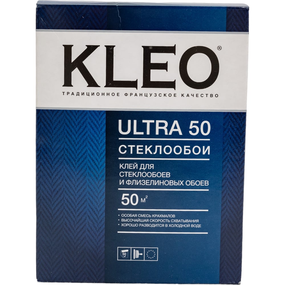 Сыпучий клей для стеклообоев и флизелиновых обоев KLEO клей для фотообоев kleo 10 м²