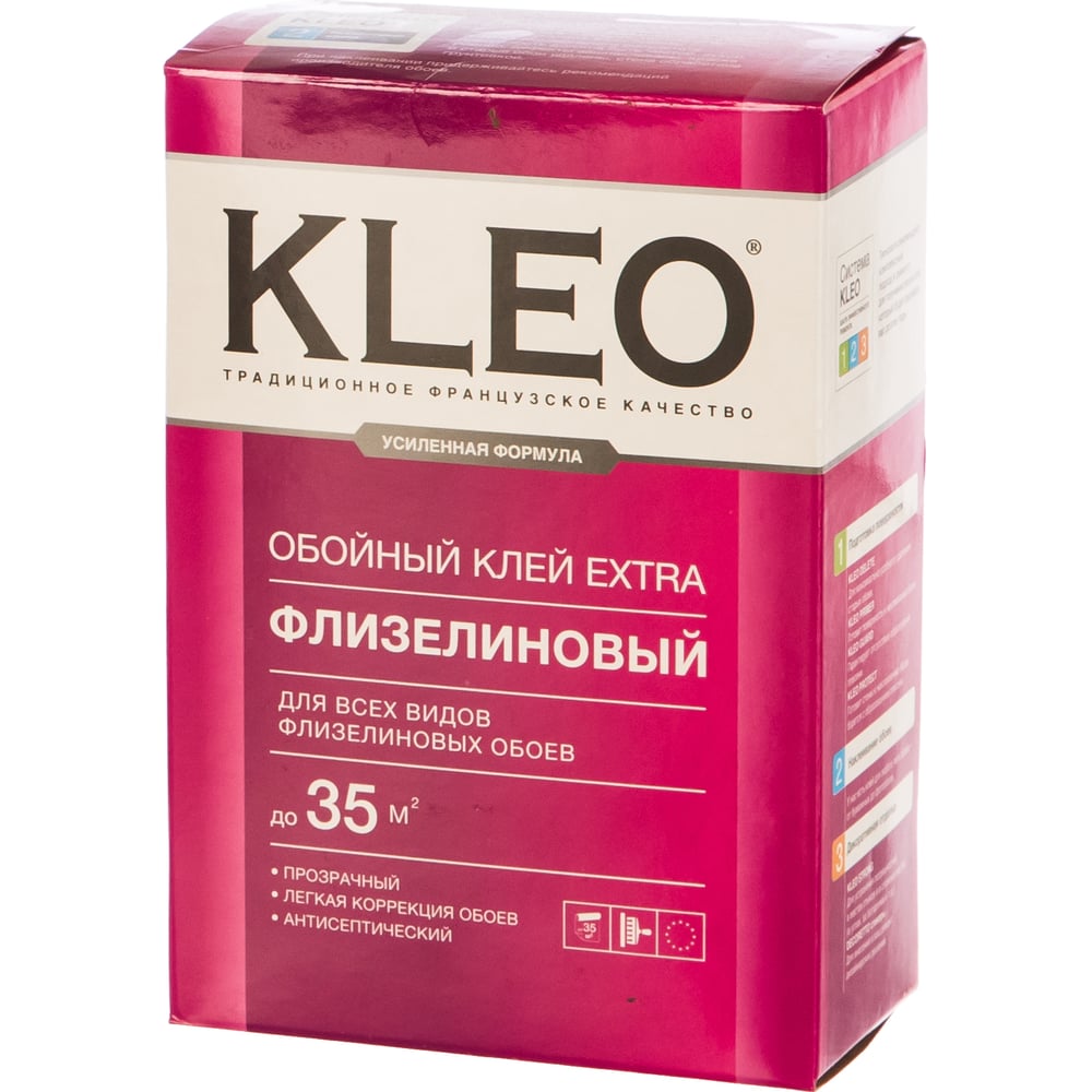 фото Обойный клей для флизелиновых обоев kleo сыпучий 030 extra 35