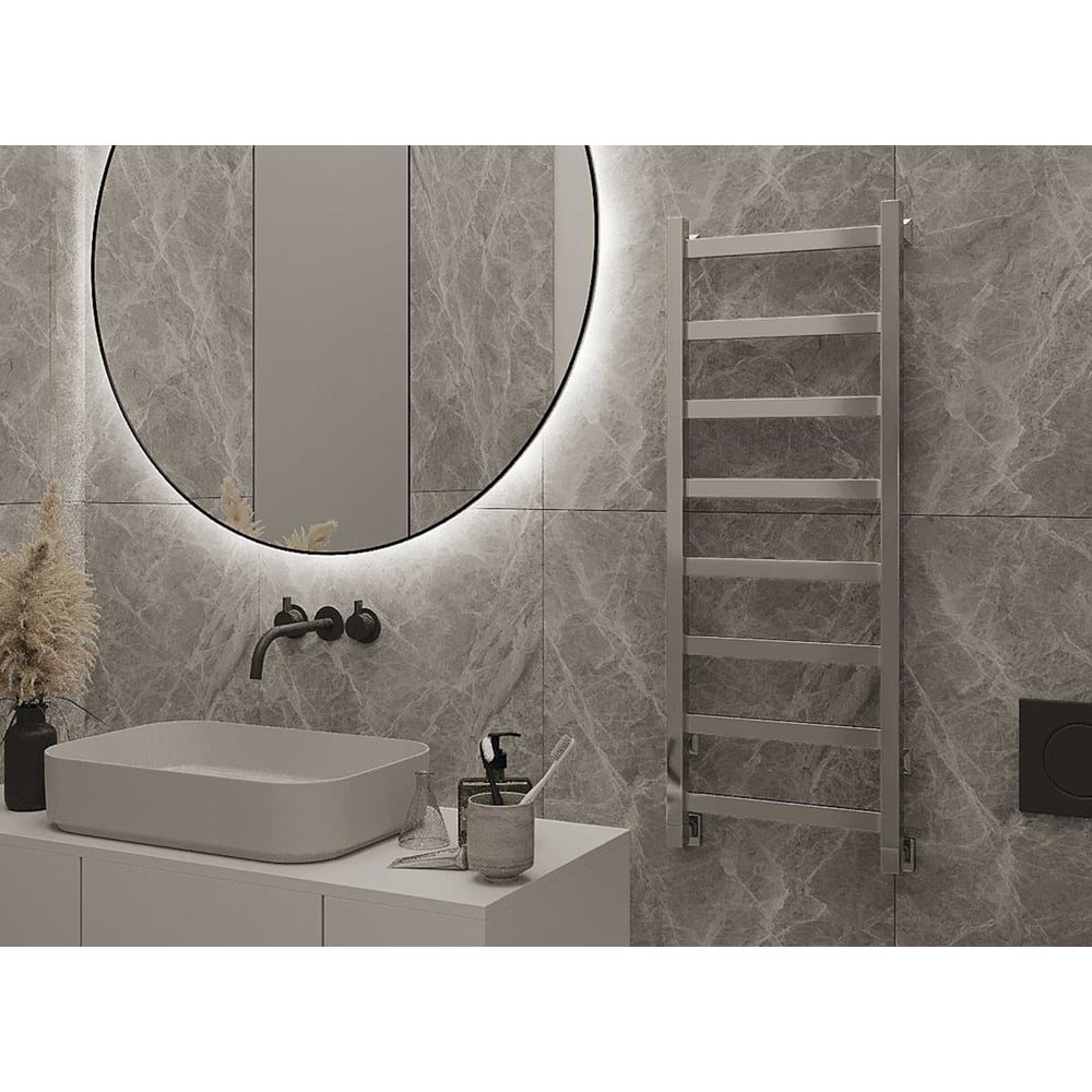 Изображение товара Водяной полотенцесушитель GUARDO PIATTO 1000x530 с 8 перекладинами хромированный