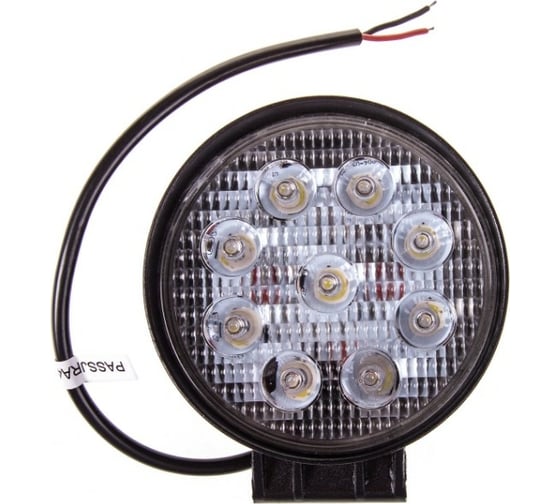 Изображение товара Светодиодная фара SKYWAY OFF ROAD круглая 12V/24V 27W 6000K, дальний свет S07201017