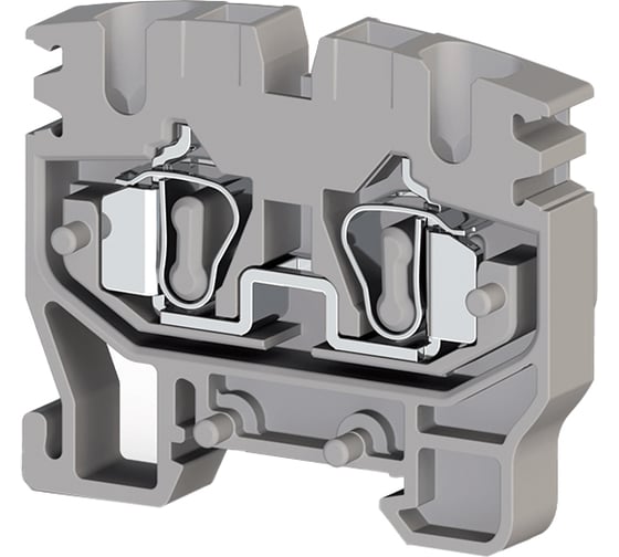 Изображение товара Пружинный миниклеммник на монтажную плату Klemsan 2,5 мм.кв., серый; MYKR 2,5 50 шт. 0.0.0.3.306509