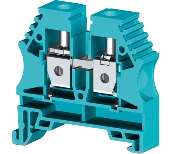 Изображение товара Клеммник на DIN-рейку Klemsan 10мм.кв., синий; AVK10RP 50 шт. 0.0.0.3.304151RP