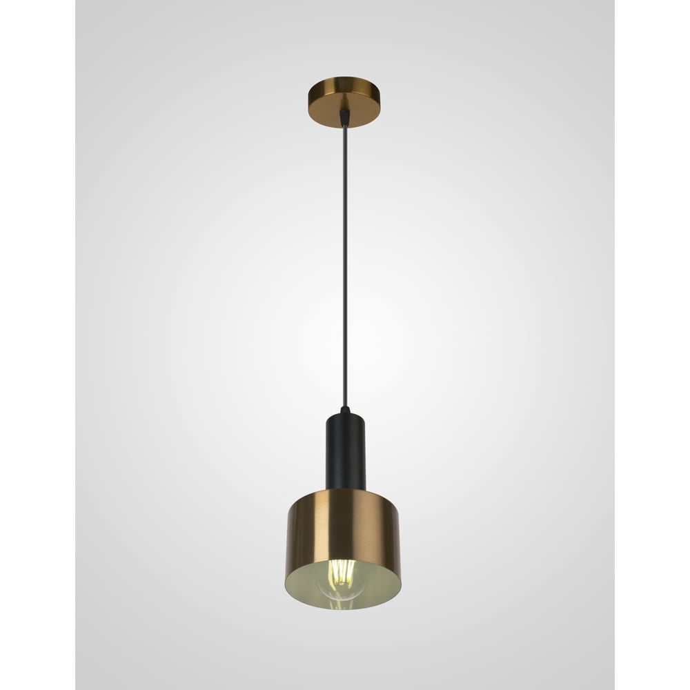 Изображение товара Подвесной светильник Мелодия Света PS7956-1 BK+GD хай-тек 1 плафон диаметр 12 см