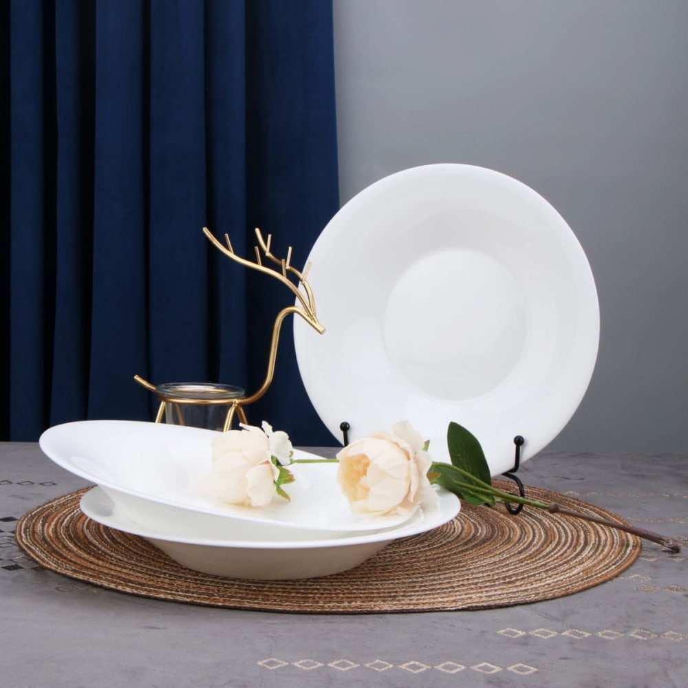 Глубокая тарелка Arya Home тарелка одноразовая суповая 500 мл белый