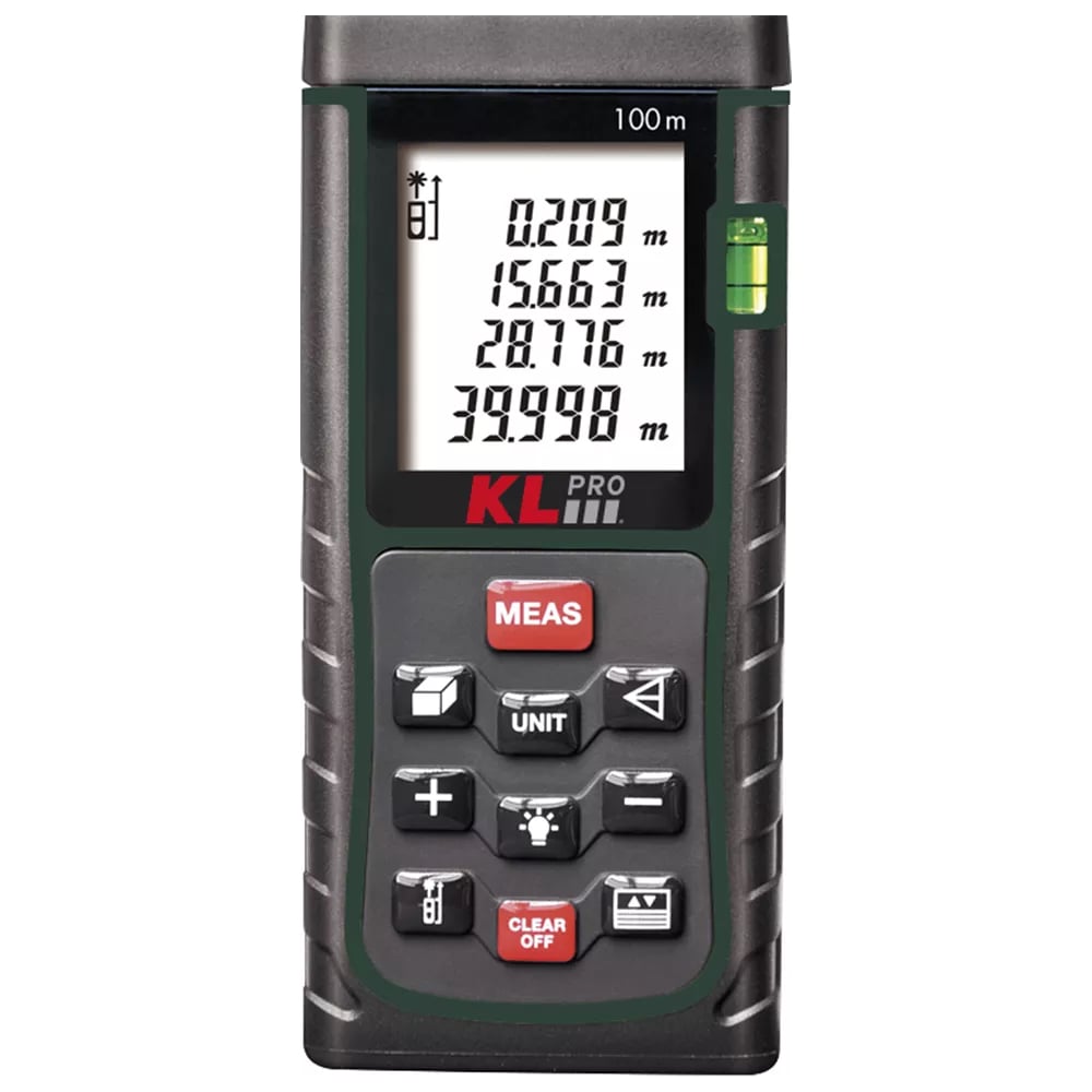 Изображение товара Лазерный дальномер KLPRO 100 метров профессиональный с функциями измерения объема и площади