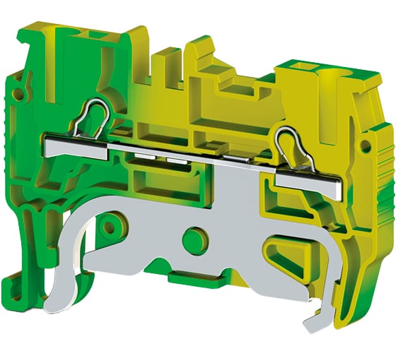 Изображение товара Быстрозажимной пружинный клеммник Klemsan Push in, 3-хвыводной, 1,5 мм.кв., земля; PYK1,5MET 70 шт. 0.0.0.3.336460
