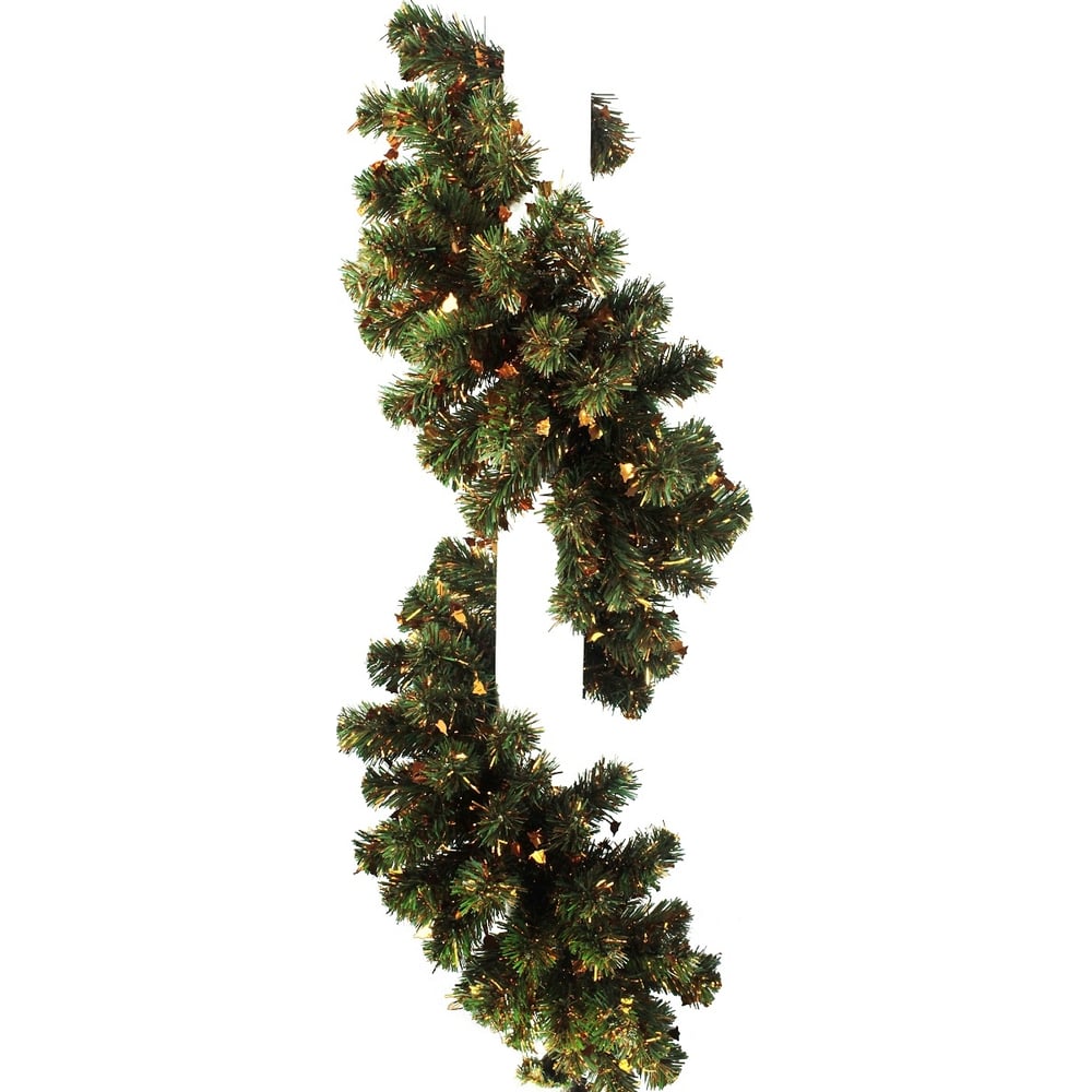 Изображение товара Рождественская гирлянда MOROZCO 8 зеленая ПВХ колокол золото украшение для праздника