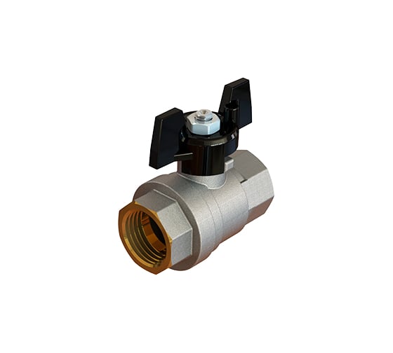 Изображение товара Шаровой кран ELSEN Strong T, 1", ВВ, ручка-бабочка, латунь EV10.2200