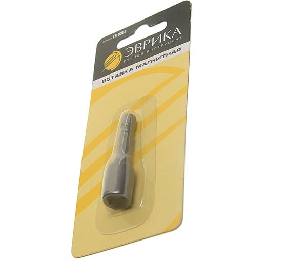 Изображение товара Вставка-головка магнитная Эврика 8мм 6-гранная L=48мм для шуруповерта ER-9303 990239