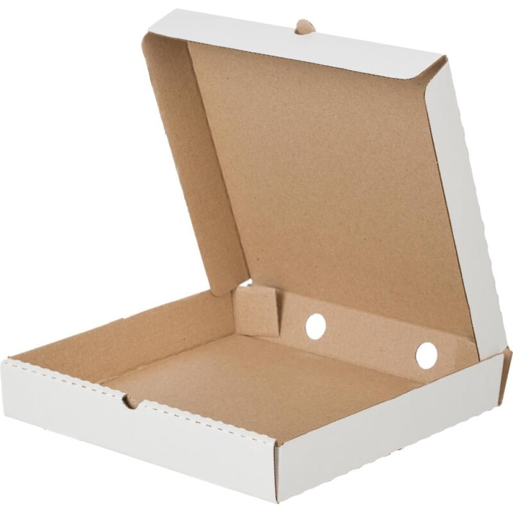 Картонный короб для пиццы ООО Комус, цвет белый 1415915 - фото 1