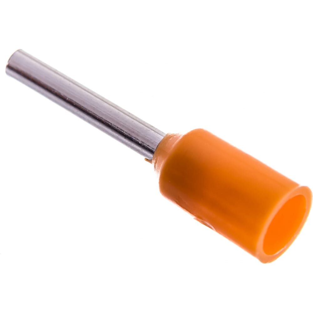 Изолированный наконечник-гильза IEK маркер текстовыделитель наконечник скошенный 4 мм оранжевый