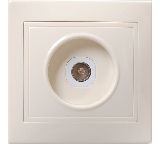 Изображение товара Розетка GENERICA КВАРТА 1местн. телевиз. кремовый EAK10-K33-DM