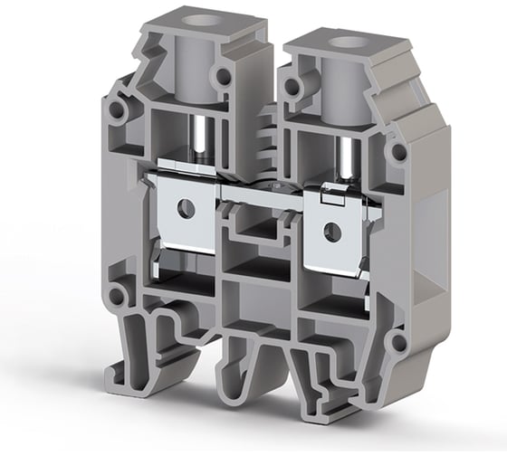 Изображение товара Клеммник на DIN-рейку Klemsan 16мм.кв., серый; AVK16 RD 50 шт. 0.0.0.3.304240