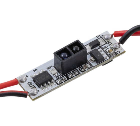 Изображение товара ИК-выключатель Apeyron на препятствие для профиля, монохром., 12/24B, 48/96Bт, IP20, 33x10x4,8мм./ 04-45