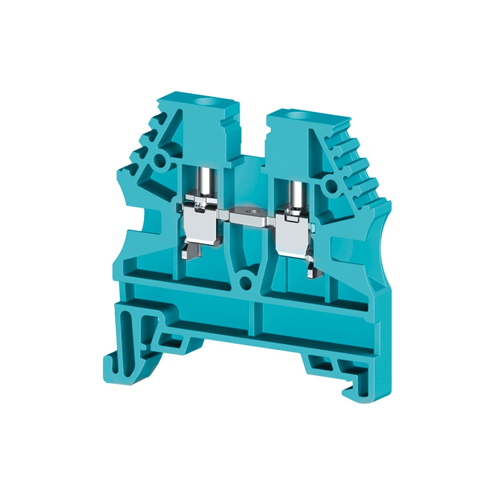 Изображение товара Клеммник на DIN-рейку Klemsan AVK2,5/NM 2-контактный синий, 100 шт.