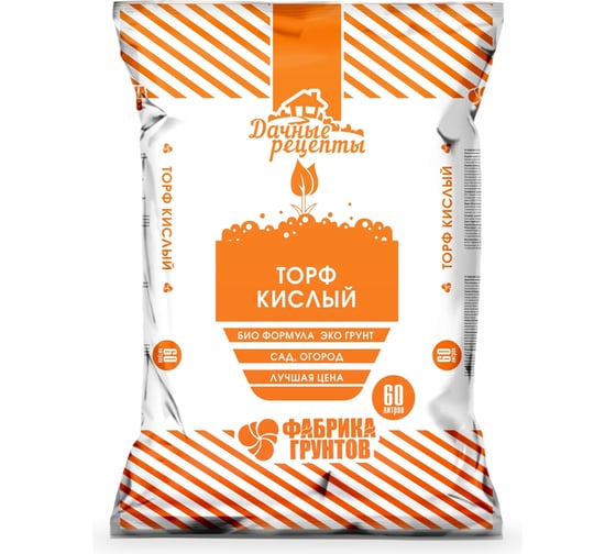 Изображение товара Кислый торф Дачные рецепты для рассады 60л ФабГторфВ60л 0903