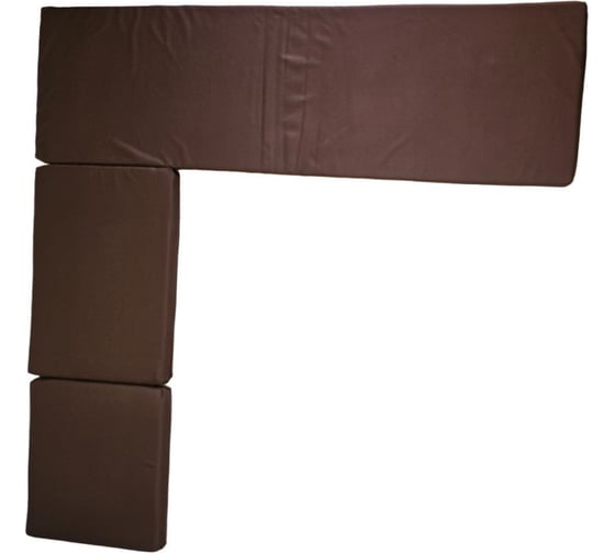 Изображение товара Комплект подушек для углового дивана WORKY набор из трех подушек коричневого цвета ARD257956