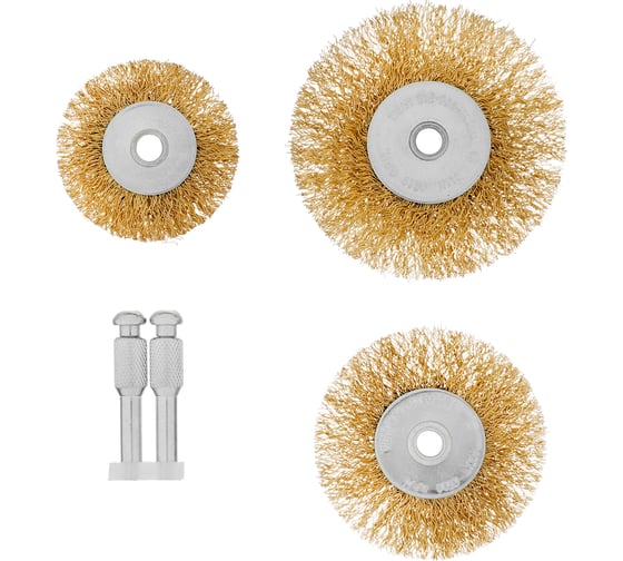 Изображение товара Набор щеток для дрели 3 шт. MATRIX 74490