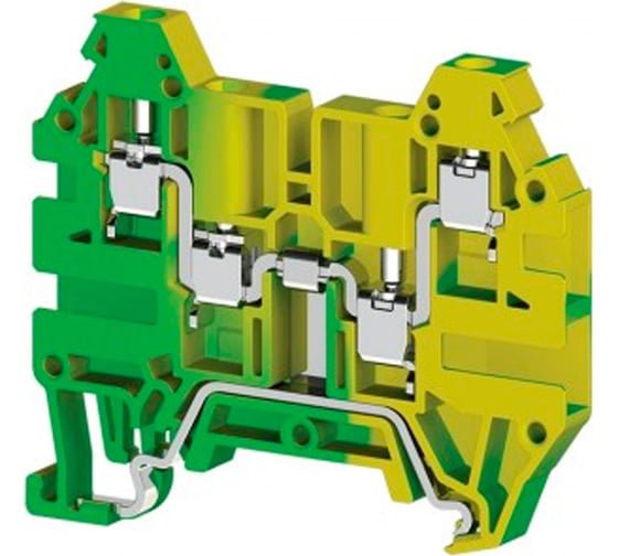 Изображение товара Клеммник Klemsan 4-х выводной, 4 мм.кв., земля; AVK 4 CCT 50 шт. 0.0.0.3.334260