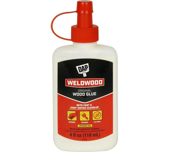 Изображение товара Профессиональный клей для древесины на основе пва DAP weldwood 118 мл 0496