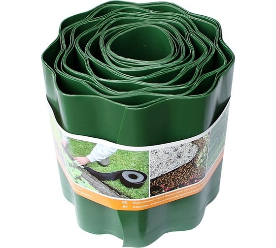 Изображение товара Бордюрная лента Протэкт ГОФРА, 9 м, хаки Б-20/9 х