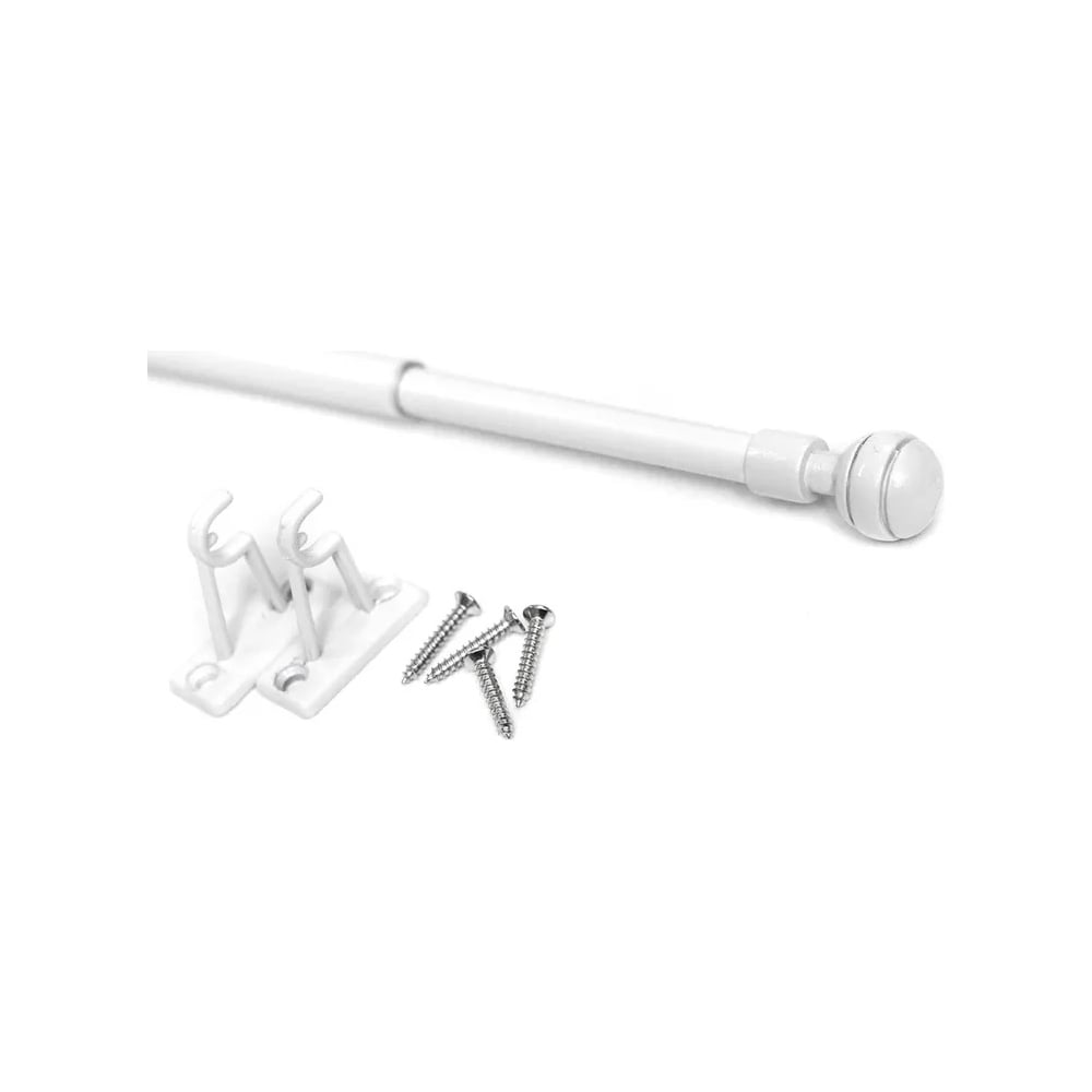 Изображение товара Карниз LM DECOR кафе KF103 80-120 см белый глянец