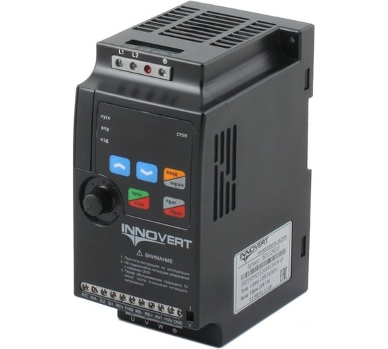Изображение товара Преобразователь INNOVERT 22,0 квт x 380 в частоты mini plus, выходной ток 47 а ISD223M43E