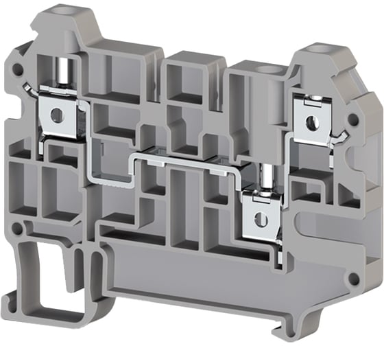 Изображение товара Клеммник Klemsan 3-х выводной, 4 мм.кв., серый; AVK 4CE 50 шт. 0.0.0.3.325229