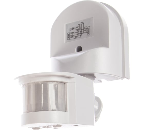 Изображение товара Детектор движения IEK ДД 008 1100Вт, угол обз., 180град., дальн. 12м, IP44, бел. LDD10-008-1100-001