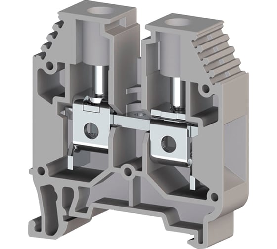 Изображение товара Клеммник на DIN-рейку Klemsan 16мм.кв., серый; AVK16 50 шт. 0.0.0.3.304160
