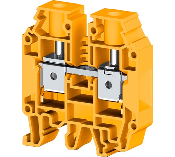 Изображение товара Клеммник на DIN-рейку Klemsan 16мм.кв., желтый; AVK16 RD 50 шт. 0.0.0.3.304243
