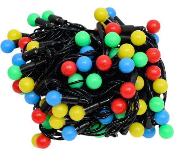 Изображение товара Гирлянда ТМ BIKSON 100 ламп, Горох, LED, разноцвет, контроллер, 8 режимов, 9м артHXH041620 8\1592