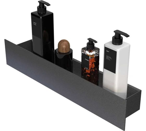 Изображение товара Полка Граф Держалкин Skyline mono 50x9.2x9, черная Fl-sky-m50-ч