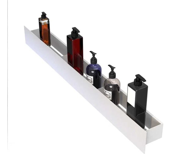 Изображение товара Полка Граф Держалкин Skyline mono 90x9.2x9, белая Fl-sky-m90-б