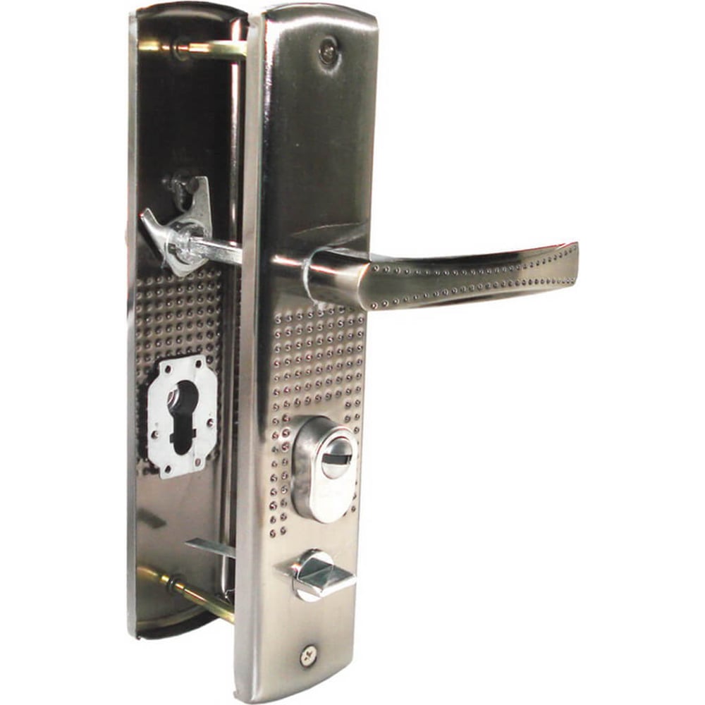 Изображение товара Комплект ручек для входных дверей Marlok рд-6602 универсальный, стальной, классика