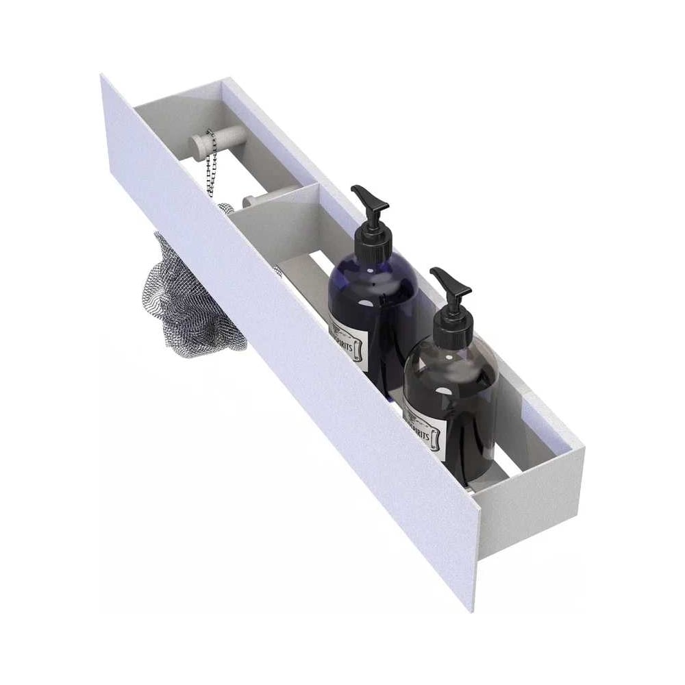 Изображение товара Полка Граф Держалкин Skyline patron 50x9.2x9, крючки слева, белая