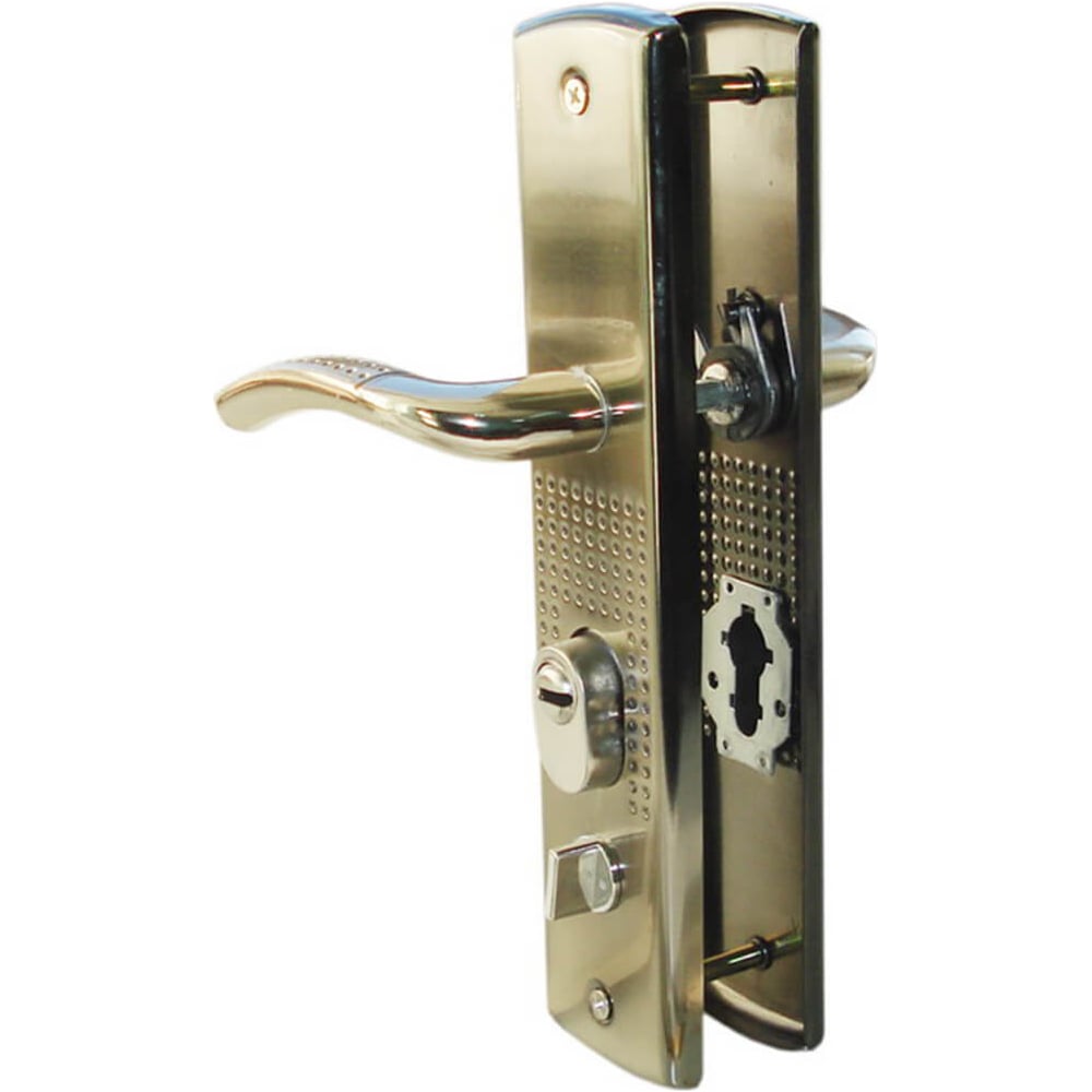 Изображение товара Комплект ручек для входных дверей Marlok рд-8006 dgn правый металлический гальваника