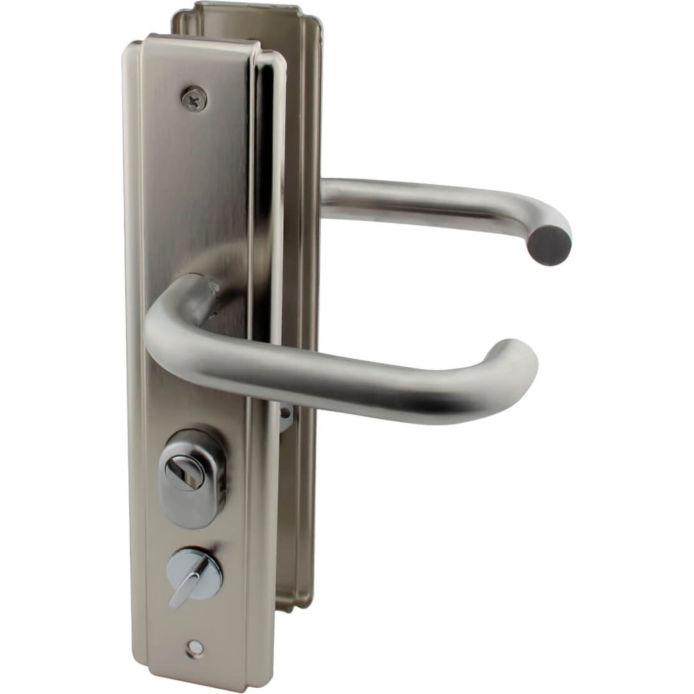 Изображение товара Комплект ручек для входных дверей Marlok РД-8010 SNB, универсальные металлические