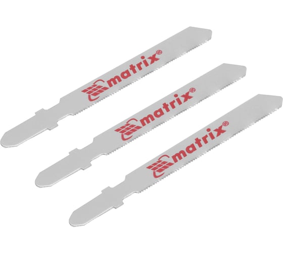 Изображение товара Полотна для электролобзика по металлу (50 мм; 0.8 мм; 3 шт.) MATRIX 78143
