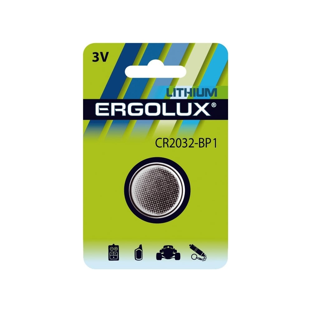 Литиевая батарейка Ergolux батарейка ergolux cr2032 литиевая 3 в блистер 5 шт 12051