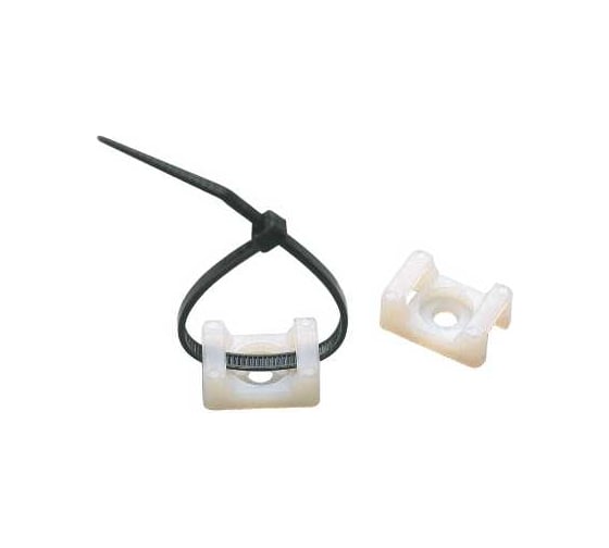 Изображение товара Основание для стяжек шириной до 9 мм Klemsan VK2 под винт, белый, 500 шт 0.0.0.5.42120BE