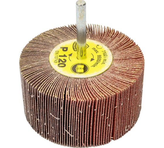 Изображение товара Головка лепестковая на шпильке KM615 80x40x6 мм, P120 Klingspor 253614