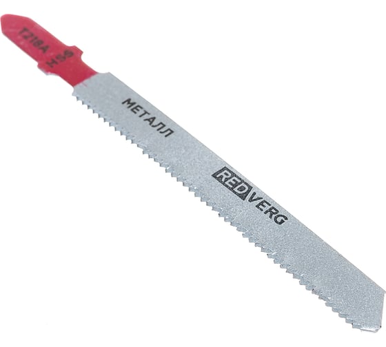 Изображение товара Пилка для лобзика по стали Т218А криволинейный рез, HSS 2 шт. REDVERG 6623547
